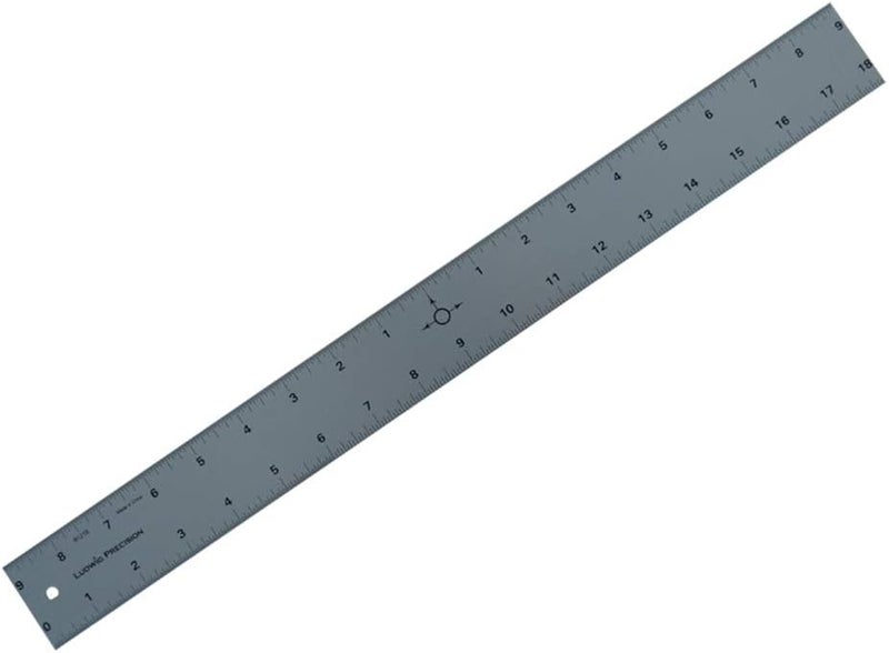 Ludwig Precision 18" Center-Finding Aluminum Straight Edge, 81218 - Image 1